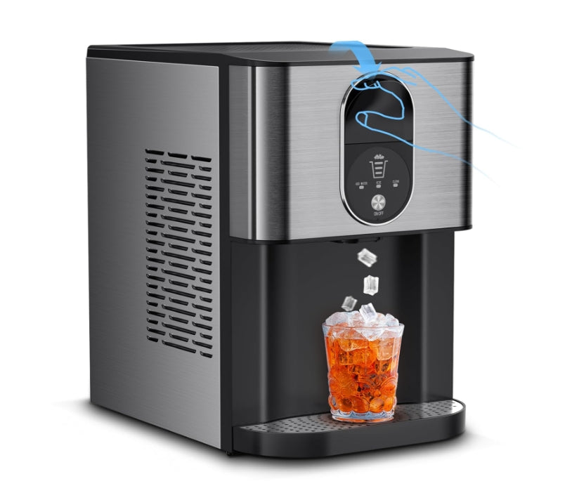 Nugget lce Maker,44 Lbs/24H,Countertop lceMaker with Soft Chewable lce