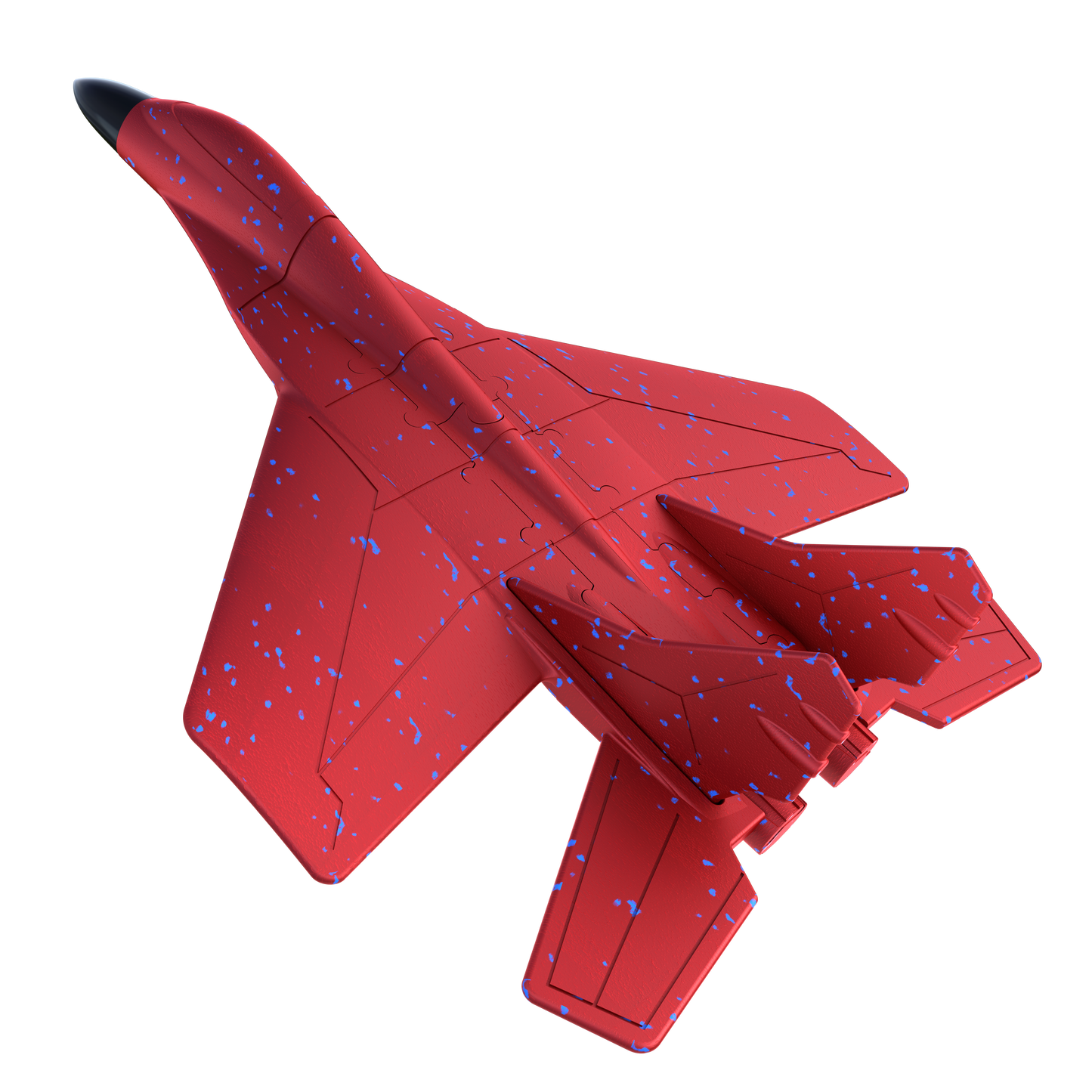 Children's assembly hand thrown building block aircraft