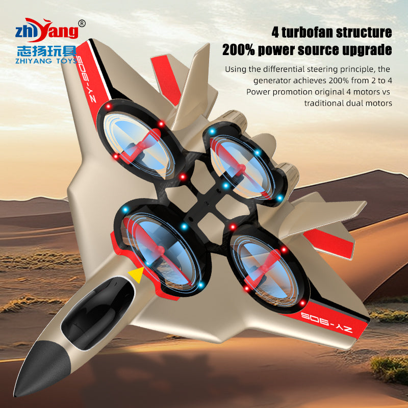 Zhiyang toy remote control four axis fighter glider foam EPP fixed wing roll remote control aircraft model