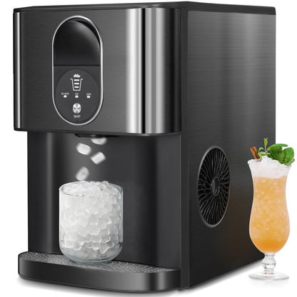 Nugget lce Maker,44 Lbs/24H,Countertop lceMaker with Soft Chewable lce